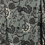 MELLODAY  Women's Long Sleeve Floral Top- Green, Black & White. Size Medium Photo 2