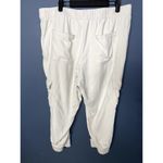 st. john's bay Linen Blend Cream Capri/Cropped Pants Jogger Bottoms Petite XL Photo 1