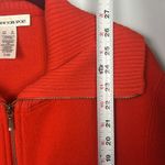 Jones New York Vintage orange wool blend women’s zip up coat size XL Photo 5