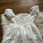 Lulus LULU’S Exceptionally Angelic White Floral Puff Sleeve Mini Dress Photo 7