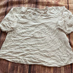 Andree by Unit Women’s  Top Whit Peasant Top Size XL Photo 0