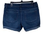 Faded Glory  Shorts Women's Size 14 34x4.5 Dark Wash Denim Cuffed Stretch Photo 1