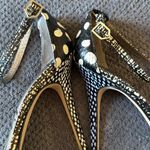 Sam Edelman  Size 10 Snakeskin Polka Dot Ankle‎ Strap Stiletto Heels Sandals Photo 11