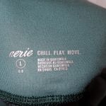 Aerie Chill Play Move Green Leggings with Mesh Detailing size L Photo 5