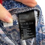 Divided Womens Size 4 Tribal Print Straight Leg High Waist Pants Blue Photo 8