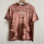 Pleasures Brown Tan Tie Dye Trip Destination Graphic Crewneck Short Sleeve Tee Photo 2
