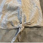 Charlie Paige Cream animal Print button down blouse size M Photo 1