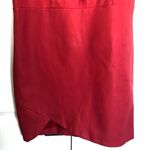 NBD Red Pleather  Mini Dress Size M Photo 3