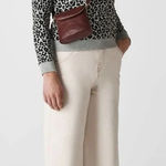 Whistles Cheetah Flocked Sweatshirt Grey Marl Size XS Gray Photo 0