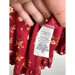 Altar'd State Altar’s State Romper Womens Floral Red/Tan Long Sleeve Ruffle Detail Size Medium Photo 10