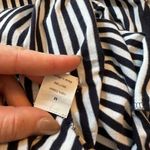 J.Crew  100% Cotton Blue and White Striped Lightweight T Shirt Size Small Photo 3