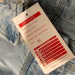 NWT New Collection Size M Light Wash Cotton Stretch Distressed Denim Jean Jacket Blue Size M Photo 12