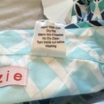 NWT Tizzie Blue White Black Teal floral pattern 3/4 Sleeve Top Tunic Dress SMALL Photo 6