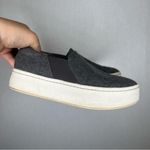 Vince  | Size 6 Charcoal Grey Loafers‎ with Cushioned Collar and White Soles Photo 2