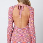 Cotton Candy LA Sunset Long Sleeve Knit Dress Photo 6