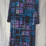 Attention  3/4 sleeve colorful swing dress Photo 5