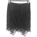 Signature 8  Lace Skirt Small Black Side Zip Pencil style Retro Vintage Flapper Photo 2
