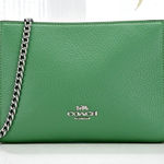 Coach  Slim Crossbody in Soft Green Pebbled Leather CR238 Photo 0