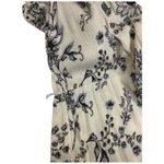 Knox Rose Floral Maxi Crochet V Neck Long Sleeve Dress Navy Cream M Photo 7