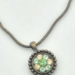 Lia Sophia Elegant Green Pendant Necklace Photo 2