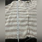 Cynthia Rowley Oversized Linen Striped V-neck Button up Top Sz S Beachy summer Photo 6