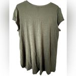 Bordeaux Green Asymmetrical Relaxed Tee Photo 1