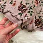 Full Tilt  Purple Floral Keyhole Romper Small Photo 6