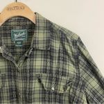 Woolrich  Green Plaid Button Down Shirt Petite L Photo 2