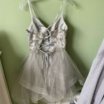 silver rhinestone formal/homecoming dress Gray Size 8 Photo 2