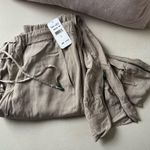 Splendid Khaki drawstring flowy pants Photo 5