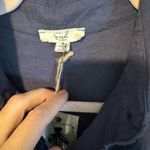 easel  Linen utility Shirt Dress small NWT navy Photo 6