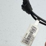 Madewell NWT  grey Shearing  black leater Cat Ear Charm Bag Tag Accessory OLD STOCK Photo 1