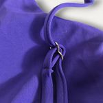 Tinibikini Reversible Tropical Floral Accent Blue Bikini Criss Cross Top Size S Photo 7