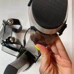 Stuart Weitzman Vintage 90s Smoky Lucite Platform Sandals Size 7.5 Photo 9