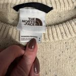 The North Face Wool BLend Sweater Cream Speckled Knit Cozy Outdoor Minimalist Photo 2