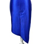 Emerald Sundae Blue Sparkle Fairy Grunge Y2k Asymmetric Faux Wrap Cocktail Dress Juniors S NYE Photo 9