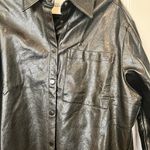 Love Bonito Austeen Relaxed Black Pleather Women's Shirt Size XS/S NWOT Photo 8