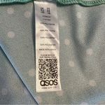 ASOS Maternity Green Cami Plunge Midi Dress Blouson Top Polka Dot size 16 Photo 10