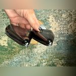 BCBGMAXAZRIA Vintage 90s BCBG Paris black patent slip on mules, size 8.5M Photo 10