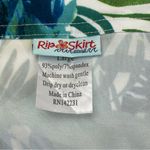 RipSkirt Hawaii Tropical Floral Blue Green Skirt Hook & Loop‎ Closure Large Photo 1