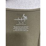 Free People Intimately  Fitted Bodysuit M/L Medium Large Army Green LS Deep VNeck Photo 3