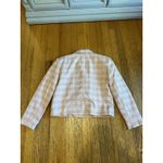 7 For All Mankind  Mauve Double Breasted Blazer Cropped Plaid Wide Notch Large Photo 7