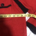 Tony Lambert Sweater Womens Small Red Black Embroidered Wool Angora Silk Holiday Photo 2