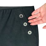 Alfani  Black Stretch Button Detail Bootcut Slacks Trousers size M Professional Photo 5