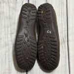 Lands' End Women Sz 6 Flats Loafers Brown Suede Leather Bow Slip On Driving Shoes Photo 5