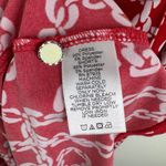 Susan Graver Red Chain Print Sleeveless Dress Large Liquid Knit Built in Shorts Photo 7