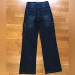 Nina Rossi high waist straight leg cargo denim pants size S Photo 3