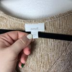 J. Jill Oversized Short Sleeve Slouchy Brown Linen Blend Cardigan Sweater XS Photo 7