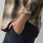 prAna Alfie Flannel Top Shirt Long Sleeve Button Up Down Photo 6