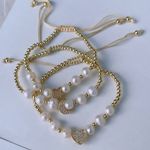 Boutique 18K Gold Plated Beaded Star Bracelet Photo 3